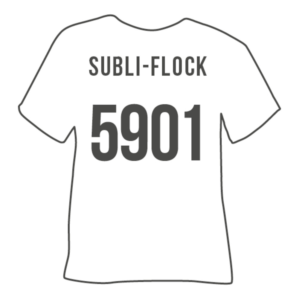 Poli-Tape Subli-Flock 5901 bedruckbare Flockfolie für Sublimation
